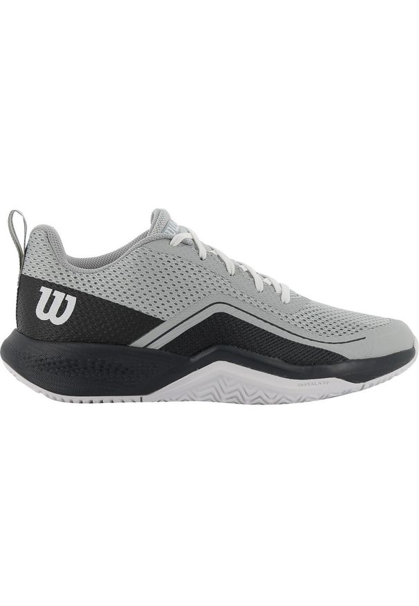 Buty do tenisa Wilson Rush Pro Lite. Kolor: szary, biały, wielokolorowy. Materiał: materiał, syntetyk, guma. Sport: tenis