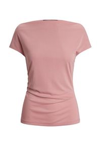Lauren Ralph Lauren - LAUREN RALPH LAUREN Bluzka 2,00964E+11 Różowy Slim Fit. Kolor: różowy. Materiał: syntetyk