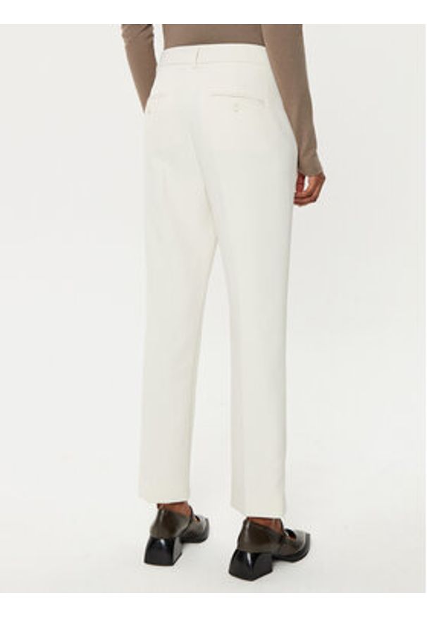 Weekend Max Mara Chinosy Rana 2515131031 Écru Slim Fit. Materiał: syntetyk