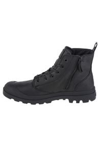 Buty sportowe Sneakersy męskie, Palladium Pampa Zip Lth Ess. Wysokość cholewki: za kostkę. Zapięcie: sznurówki. Kolor: czarny. Materiał: materiał, syntetyk. Szerokość cholewki: normalna. Sport: turystyka piesza