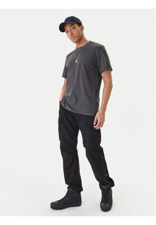 G-Star RAW - G-Star Raw T-Shirt Nifous D24449-2653 Czarny Regular Fit. Kolor: czarny. Materiał: bawełna