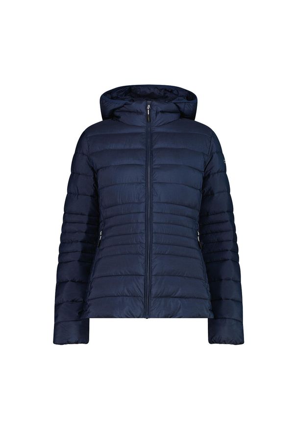 Kurtka puchowa z kapturem na zamek Sorona Aura damska CMP. Typ kołnierza: kaptur. Kolor: szary, niebieski, wielokolorowy. Materiał: puch