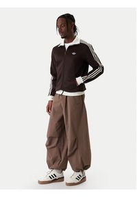 Adidas - adidas Bluza adicolor Classic KE1665 Brązowy Slim Fit. Kolor: brązowy. Materiał: bawełna #5