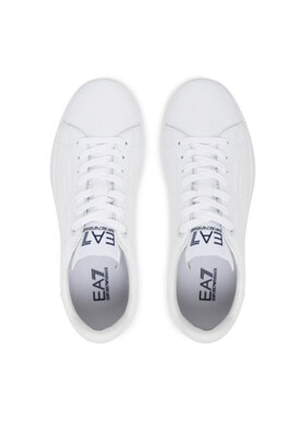 EA7 Emporio Armani Sneakersy 7X000331 AF10848 U0001 Biały. Kolor: biały. Materiał: skóra