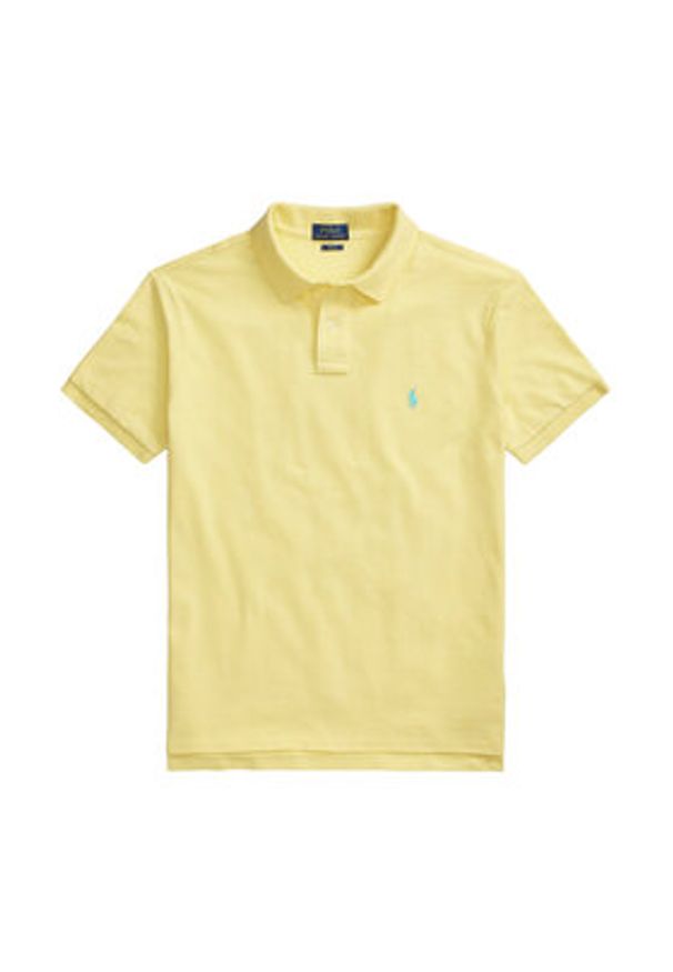 Polo Ralph Lauren Polo Core Replen 710795080 Żółty Slim Fit. Typ kołnierza: polo. Kolor: żółty. Materiał: bawełna