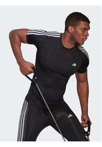 Adidas - adidas Koszulka techniczna Techfit 3-Stripes Training HD3525 Czarny Tight Fit. Kolor: czarny. Materiał: syntetyk. Technologia: Techfit (Adidas)