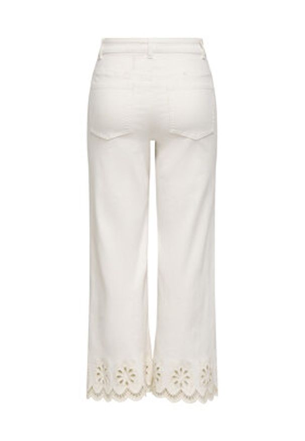 only - ONLY Jeansy Madison 15372378 Kremowy Straight Leg. Kolor: kremowy