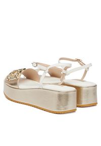 Liu Jo Sandały Flo 01 SA6137 PX026 Złoty. Kolor: złoty. Materiał: skóra #5