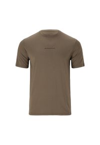 ENDURANCE - Koszulka treningowa męska Endurance Winicol S/S. Kolor: brązowy. Sport: fitness #1