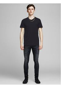 Jack & Jones - Jack&Jones Komplet 2 t-shirtów Basic 12133914 Czarny Slim Fit. Kolor: czarny. Materiał: bawełna