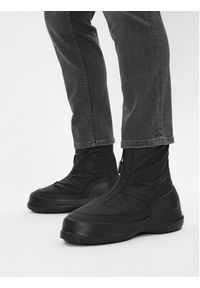 Moon Boot Śniegowce Luna Zip Boot 80D2480010 Czarny. Kolor: czarny. Materiał: materiał #6