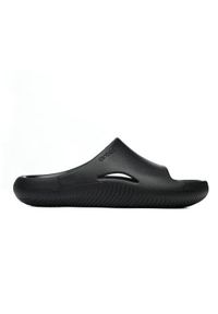Klapki męskie Crocs Mellow Slide. Kolor: czarny. Materiał: guma, syntetyk, materiał. Styl: sportowy