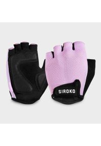 SIROKO - Mężczyzna i kobieta Kolarstwo Rękawiczki rowerowe Aero Pink Siroko Cukierkowy. Kolor: różowy. Materiał: nylon. Sport: kolarstwo