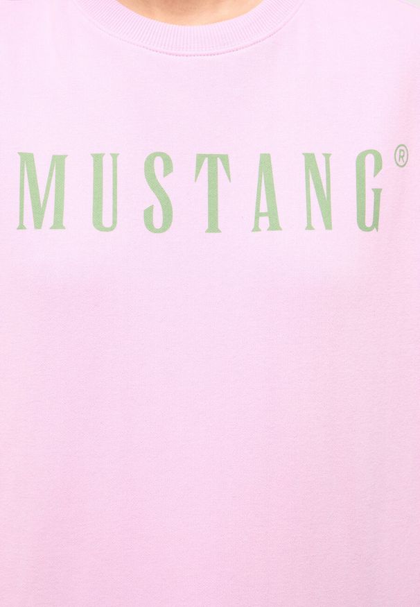 Mustang - DAMSKA BLUZA MUSTANG LOGO Aberdeen Pink Lavender 1014960 8070