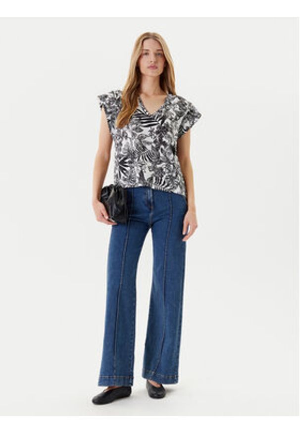 United Colors of Benetton - United Colors Of Benetton T-Shirt 3SEBD10AE Szary Relaxed Fit. Kolor: szary. Materiał: bawełna