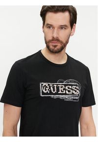 Guess T-Shirt M4GI26 J1314 Czarny Slim Fit. Kolor: czarny. Materiał: bawełna #3