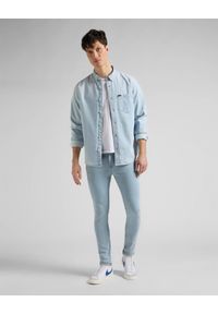 Lee - LEE RIVETED SHIRT MĘSKA KOSZULA JEANSOWA ICE BLUE L66IPLUY. Materiał: jeans