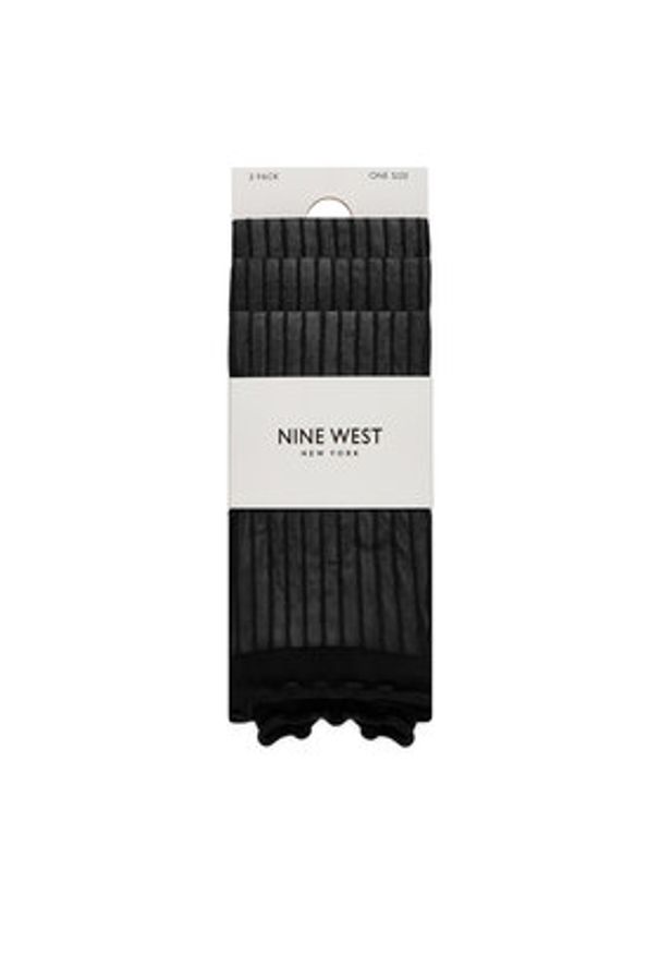 Nine West Skarpety długie CEO_AS_NW_01_Z_AW25 (3-PACK) Czarny. Kolor: czarny. Materiał: nylon, materiał