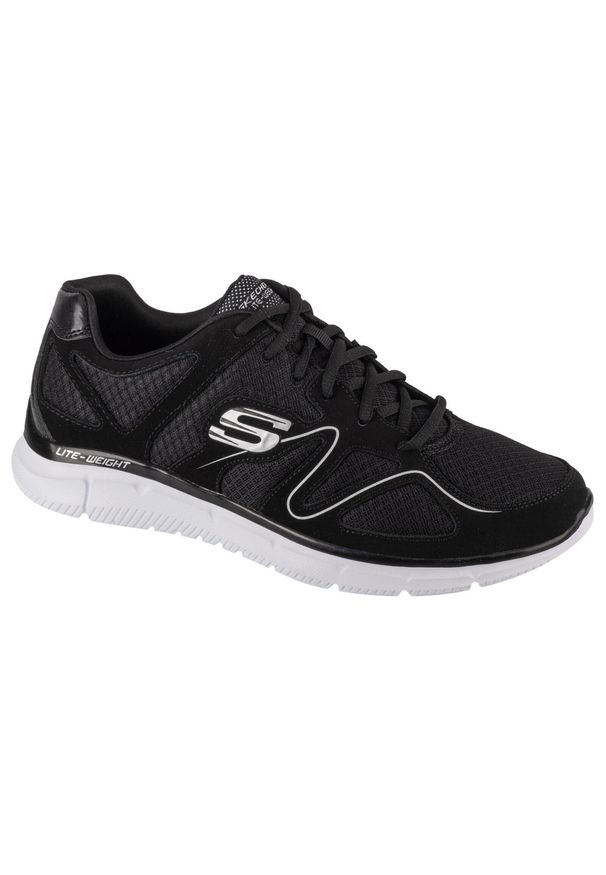 skechers - Buty sportowe Sneakersy męskie, Verse - Flash Point. Kolor: czarny. Sport: turystyka piesza