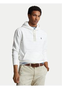 Polo Ralph Lauren Bluza Fleece 710766778009 Biały Regular Fit. Typ kołnierza: polo. Kolor: biały. Materiał: syntetyk, bawełna #1