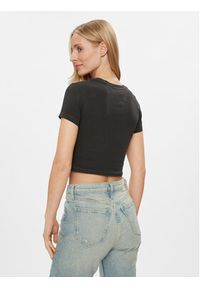 Tommy Jeans T-Shirt Lips DW0DW17373 Czarny Slim Fit. Kolor: czarny. Materiał: bawełna #5