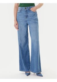 Lee Jeansy Stella 112371455 Niebieski Wide Leg. Kolor: niebieski