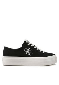 Calvin Klein Jeans Tenisówki Vulc Flatform Essential Mono YW0YW01030 Czarny. Kolor: czarny. Materiał: materiał