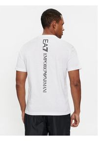 EA7 Emporio Armani T-Shirt 8NPT18 PJ02Z 1100 Biały Regular Fit. Kolor: biały. Materiał: bawełna #4