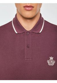 Big-Star - koszulka męska polo bordowa seller 604. Typ kołnierza: polo. Kolor: czerwony. Materiał: bawełna, sztruks, jeans, dzianina. Wzór: haft. Sezon: jesień. Styl: sportowy, elegancki, klasyczny #4