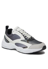Calvin Klein Jeans Sneakersy Retro Tennis Low Mix In Sat YM0YM00877 Czarny. Kolor: czarny. Materiał: materiał