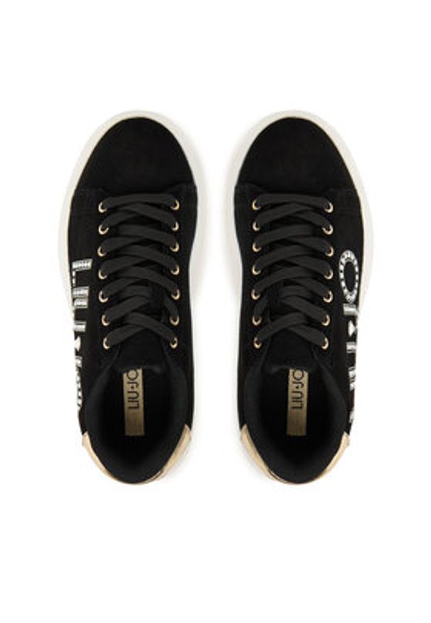Liu Jo Sneakersy Babol 01 BF5059 PX002 Czarny. Kolor: czarny. Materiał: zamsz, skóra