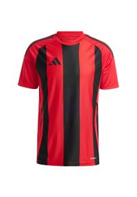 Adidas - Koszulka męska adidas Striped 24 Jersey. Kolor: czerwony, wielokolorowy, czarny. Materiał: jersey. Sport: piłka nożna