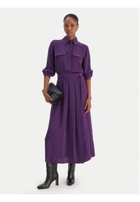 Liu Jo Sukienka koszulowa MF5145 T4241 Fioletowy Regular Fit. Kolor: fioletowy. Materiał: syntetyk. Typ sukienki: koszulowe #5