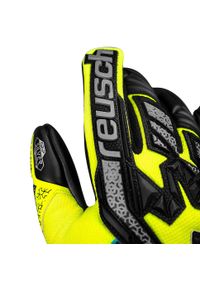 Rękawice bramkarskie Reusch Attrakt Freegel. Kolor: żółty, szary, wielokolorowy, czarny. Sport: piłka nożna #2