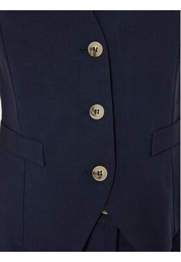 ViCOLO Kamizelka TB1569 Granatowy Regular Fit. Kolor: niebieski. Materiał: wiskoza