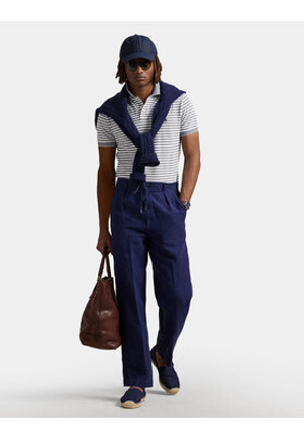 Polo Ralph Lauren Polo 710974596001 Niebieski Custom Slim Fit. Typ kołnierza: polo. Kolor: niebieski. Materiał: bawełna