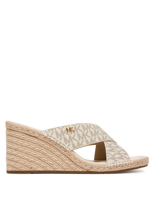 MICHAEL Michael Kors Espadryle Kenzie 40R6KZMS1B Kremowy. Kolor: kremowy. Materiał: skóra