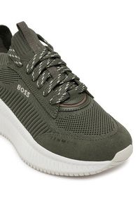 BOSS Sneakersy Ttnm Evo 50536413 Zielony. Kolor: zielony. Materiał: materiał #4
