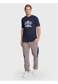 Ellesse T-Shirt Ottanta SHP16246 Granatowy Regular Fit. Kolor: niebieski. Materiał: bawełna