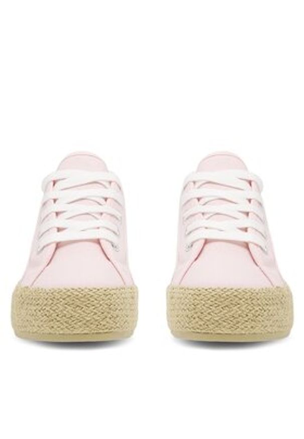 DeeZee Espadryle WSS21067-01 Różowy. Kolor: różowy. Materiał: materiał