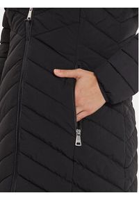 DKNY Płaszcz zimowy DLEMPN46 Czarny Slim Fit. Kolor: czarny. Materiał: syntetyk. Sezon: zima #4