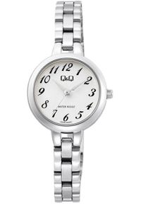Q&Q - Zegarek Q55B-002P Damski Klasyczny Srebrny 30M .. Kolor: srebrny. Styl: klasyczny #1