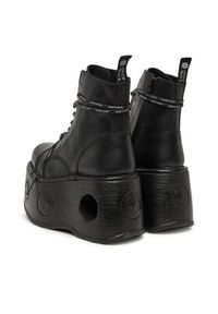 NEW ROCK Botki M-MILI083CCT-C18 Czarny. Kolor: czarny. Materiał: skóra. Styl: rockowy