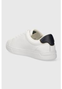 TOMMY HILFIGER - Tommy Hilfiger sneakersy skórzane ESSENTIAL COURT SNEAKER kolor biały FW0FW07427. Nosek buta: okrągły. Zapięcie: sznurówki. Kolor: biały. Materiał: skóra #3