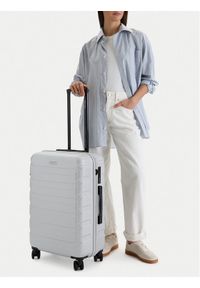 Gino Rossi - GINO ROSSI Walizka średnia CEO-GIN-M-003-05-SILVER2 Srebrny. Kolor: srebrny #1