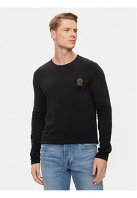 VERSACE - Versace Komplet 2 longsleeve AU10197 Czarny Slim Fit. Kolor: czarny. Materiał: bawełna. Długość rękawa: długi rękaw