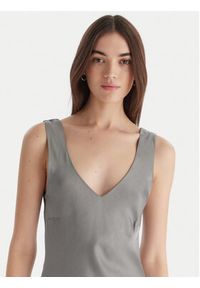 ViCOLO Sukienka koktajlowa TF0247 Szary Regular Fit. Kolor: szary. Materiał: wiskoza. Styl: wizytowy #6