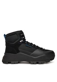 Tommy Jeans Trekkingi Tjm Hybrid Boot EM0EM01633 Czarny. Kolor: czarny. Materiał: zamsz, skóra. Sport: turystyka piesza