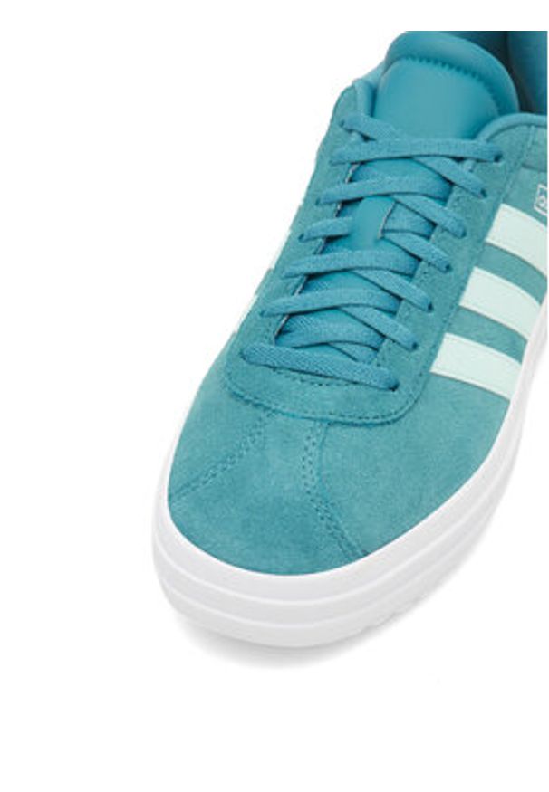 Adidas - adidas Sneakersy Vl Court Bold J IH4778 Niebieski. Kolor: niebieski. Materiał: zamsz, skóra