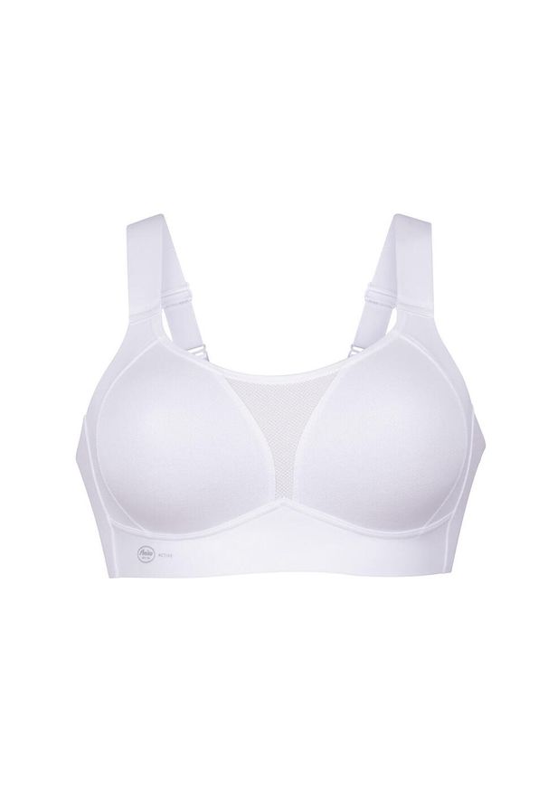 ANITA ACTIVE - Biustonosz sportowy Smart Control. Kolor: biały. Materiał: poliamid, elastan, poliester. Wzór: paski. Sport: fitness